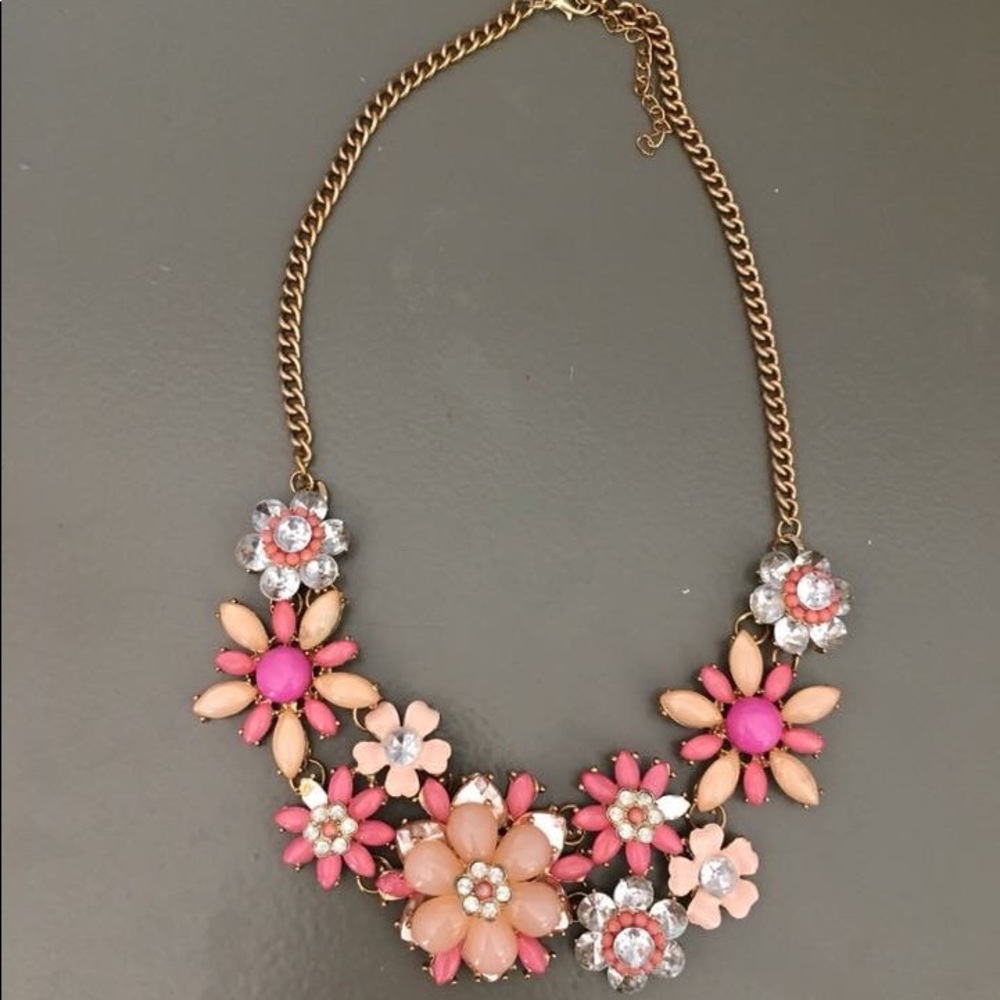 Floral statement necklace